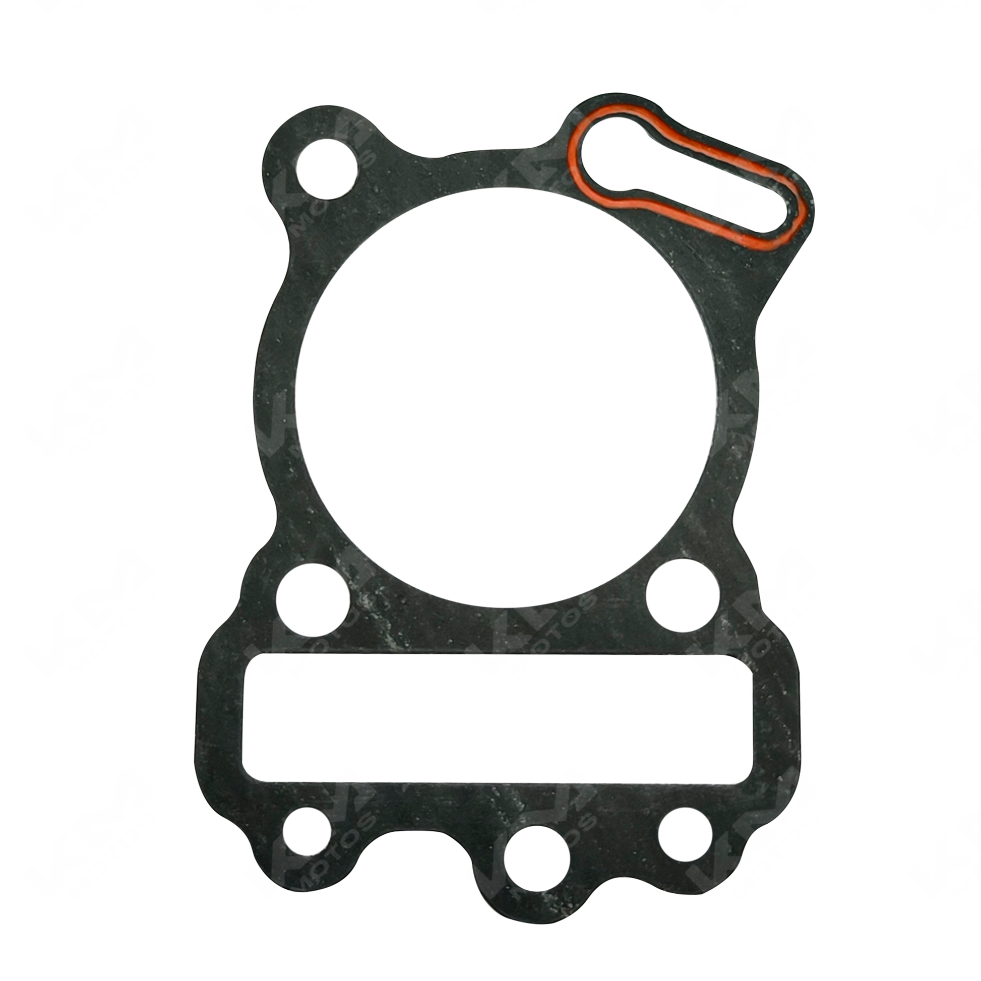 Empaque de cilindro para Pulsar 135, Platina, Boxer y Discover 150, compatible con motos KM Motos, en imagen.