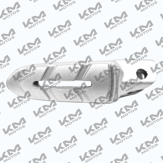 Base de estribo izquierda trasera para RS200 Bajaj, soporte para posapie, en imagen de la pieza JL113014.