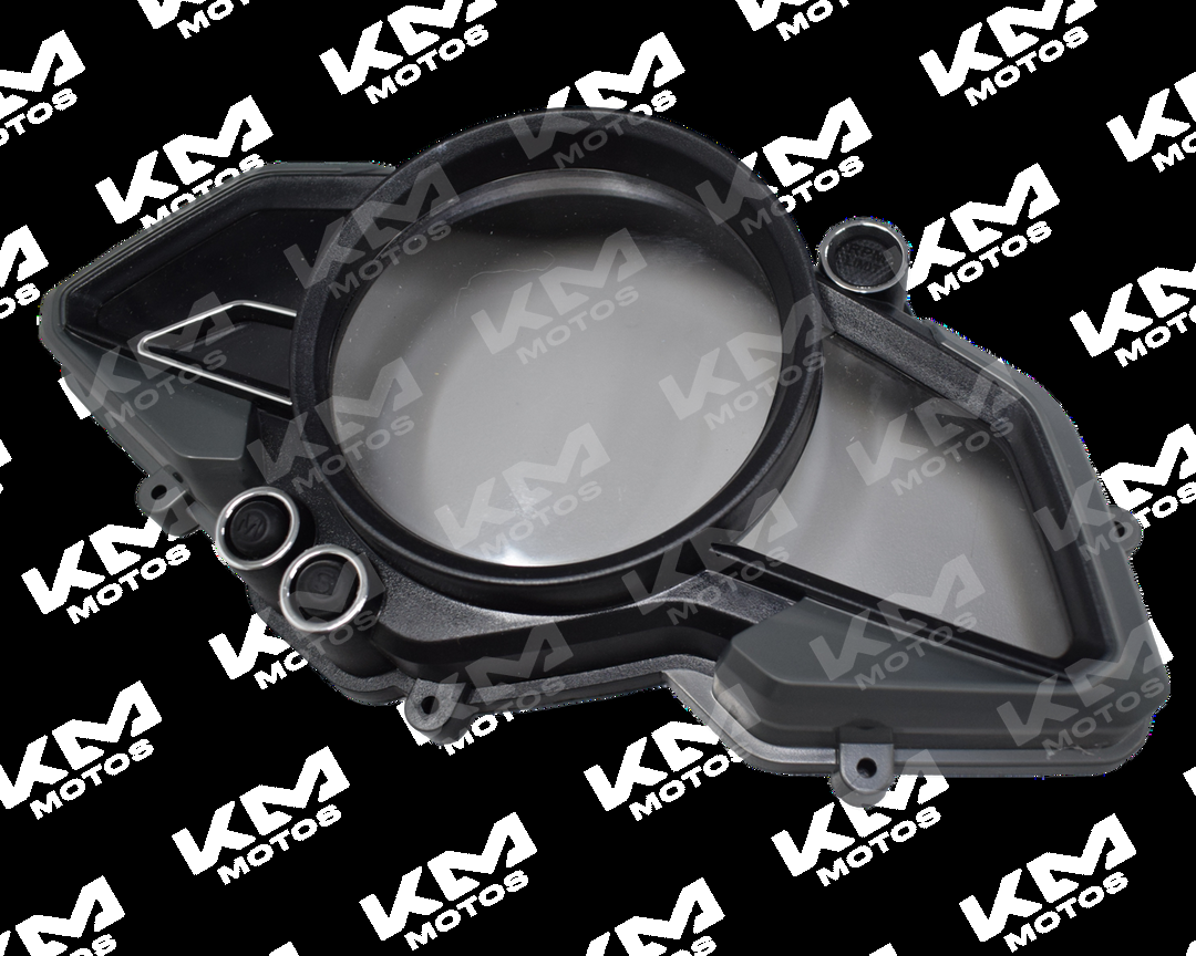 Cubierta de Velosimetro NS200 de plástico de la marca Italika, compatible con modelos universales, en color transparente.