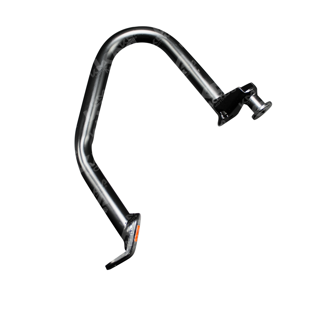 Defenza de motor Universal Defenza LH NS200, protección metálica resistente para motor, vista frontal en color negro.