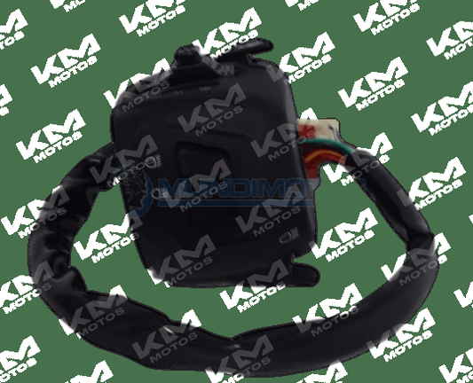 Mando izquierdo universal para Pulsar NS200, componente de control de motocicleta, con botones y palanca visibles.