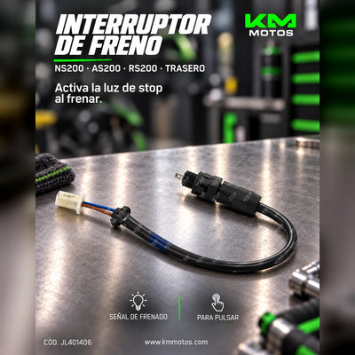 INTERRUPTOR DE FRENO NS200/AS200 /RS200 TRASERO PULSAR