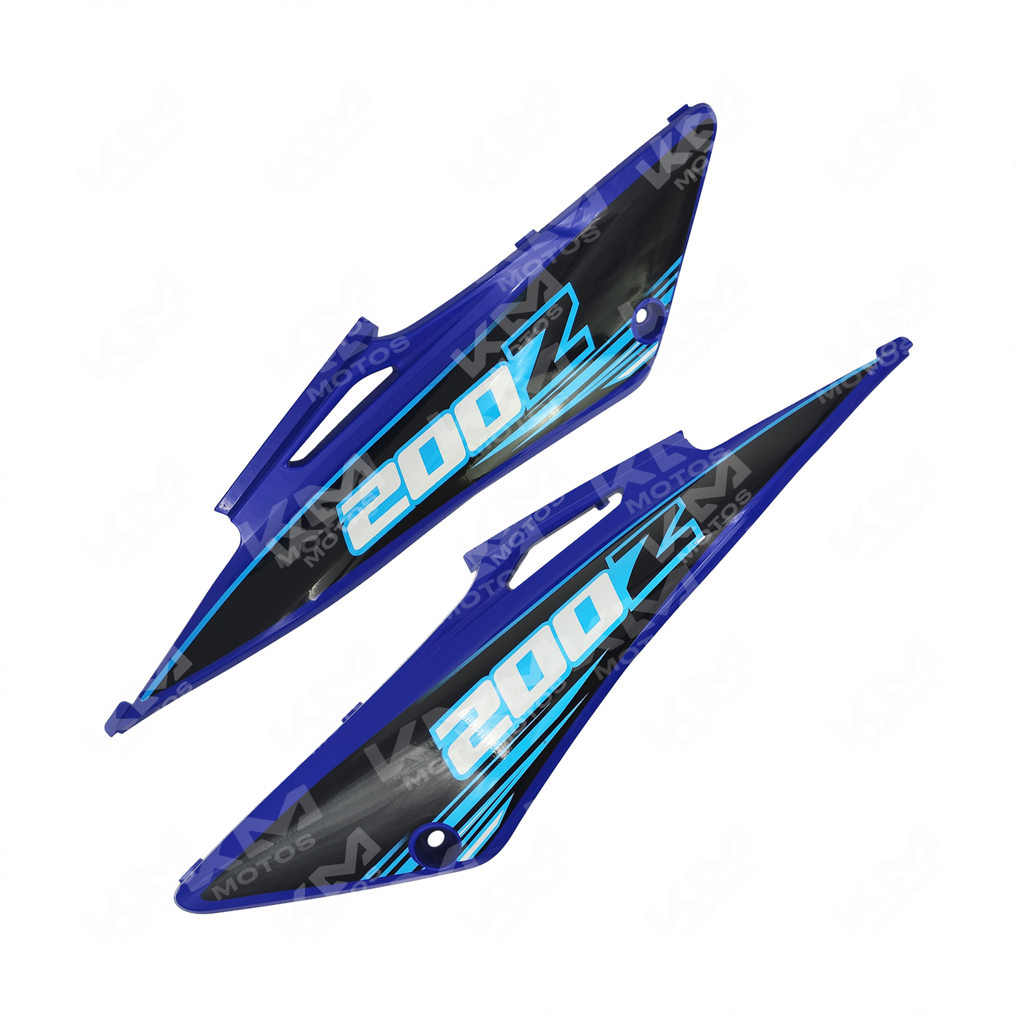 Tapadera lateral azul original para XM200Z izquierda, marca Universal, muestra la tapa en buen estado en la imagen.