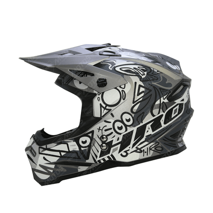 CASCO CROSS HRO NEGRO M/GRIS FREESTYLE MX03 XL