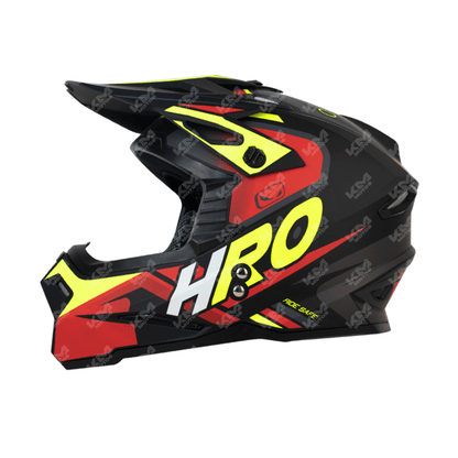 CASCO CROSS HRO NEGRO M/ROJO ECKO HRO MX03 L
