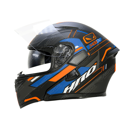 CASCO MODULAR HRO NEGRO M/NARANJA HACHI HRO 3400 M