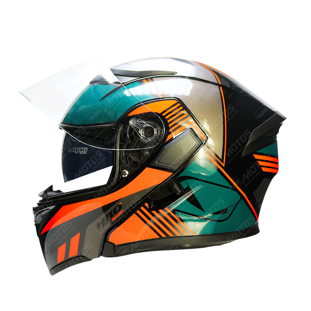 CASCO MODULAR HRO NEGRO/NARANJA AHEAD HRO 3400 XL