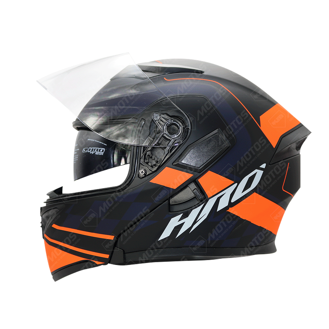CASCO MODULAR HRO NEGRO M/NARANJA SPEED HRO 3400 XL