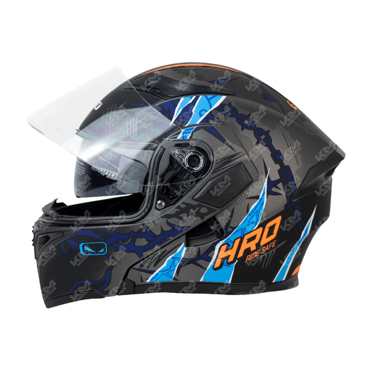 CASCO MODULAR NEGRO M/AZUL SPIKES HRO 3400 L