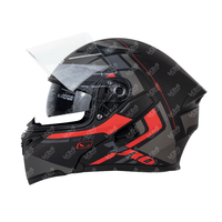 CASCO MODULAR NEGRO M/ROJO LUPZET HRO 3400 XL