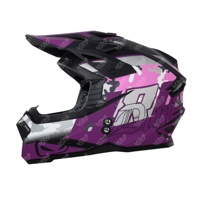 CASCO CROSS HRO NEGRO M/MORADO DIRT HRO MX03 M