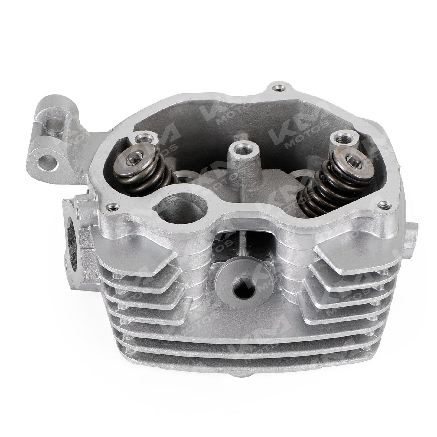 Culata Hanzo para motos CG125, HJ125-7, ETWQ125 y FT125, pieza de motor con detalles metálicos y componentes visibles