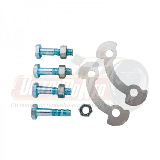 Tornillo de Catarina Universal AX100 con seguro, resistente para fijaciones fuertes, mostrado en imagen con detalles del espárrago.