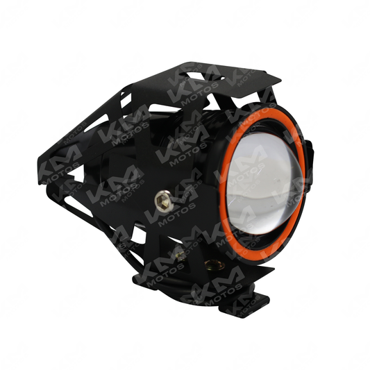 Luces LED de ojo de ángel y cortina interna de Universal, luces blancas brillantes y modernas para automóviles.