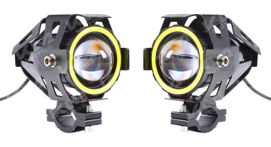 Luces LED Ojo de Ángel Transformers de la marca Universal, con diseño moderno y luz brillante para vehículos.