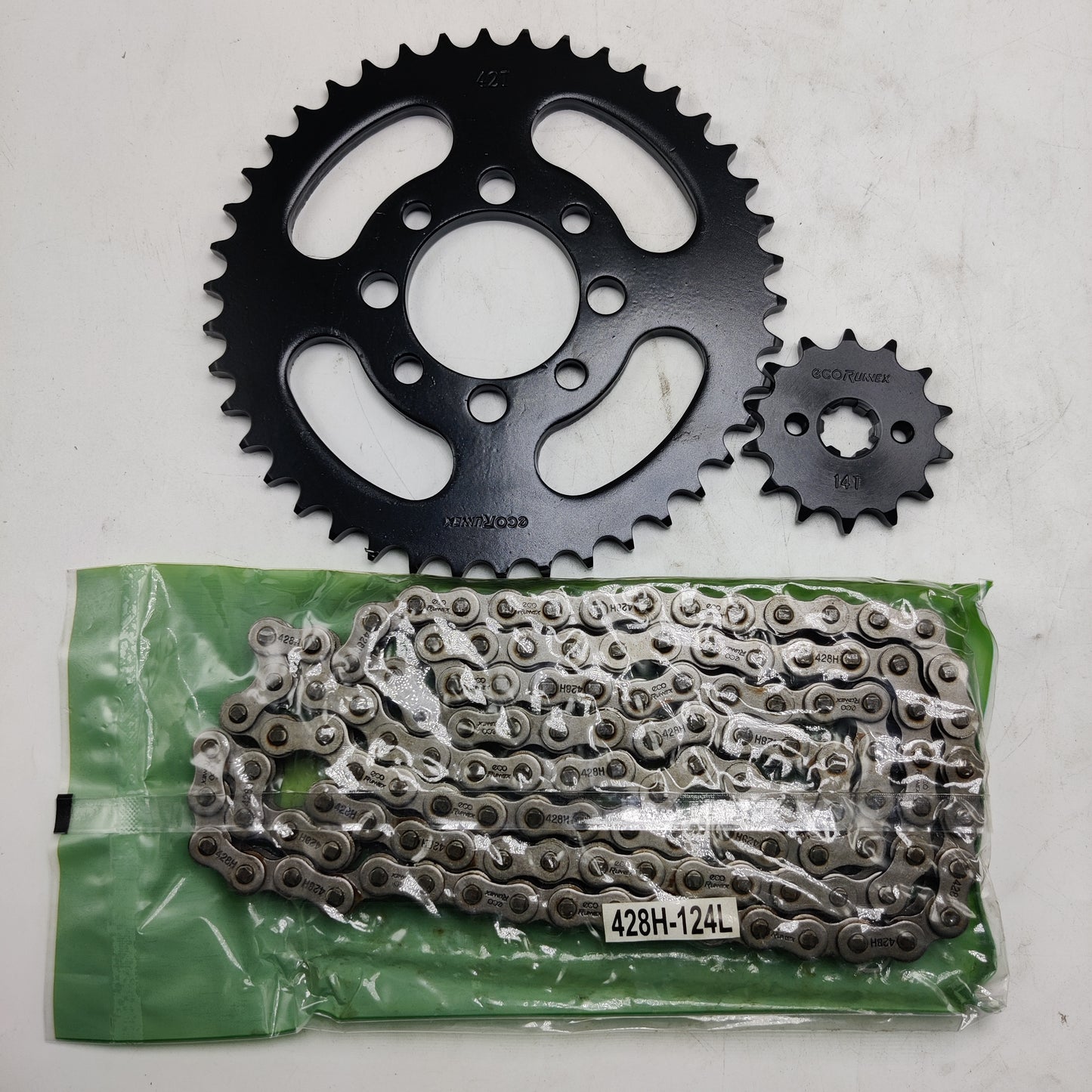 KIT DE TRACCION SUZ. AX4 42T-14T/428H-124L POWERDRAG