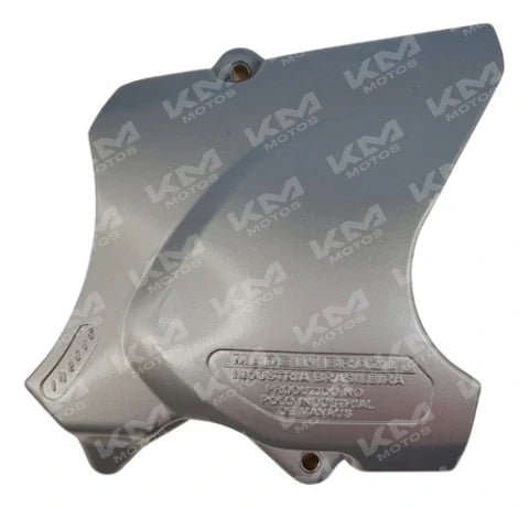 Tapadera de sprocket universal para motos HJ125, FT125, MG150, FT150, DM150, TX200, en color negro con detalles metálicos.