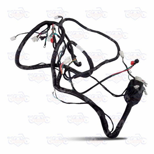 Arnés eléctrico Meek ZMAX200 con diseño resistente y cables visibles, usado para entrenamiento o control de animales.