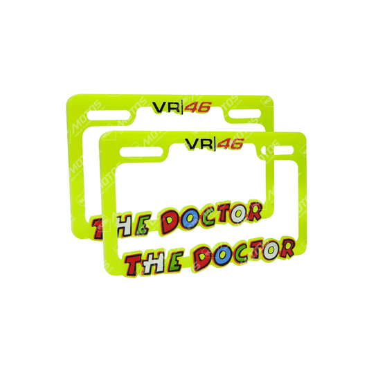 PORTA PLACA P/MOTO + LOGO 3D VR46 VERDE