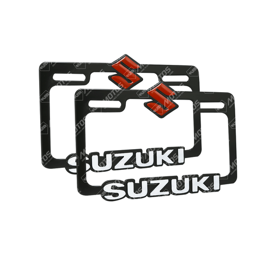 PORTA PLACA P/MOTO + LOGO 3D ORIGINAL SUZUKI