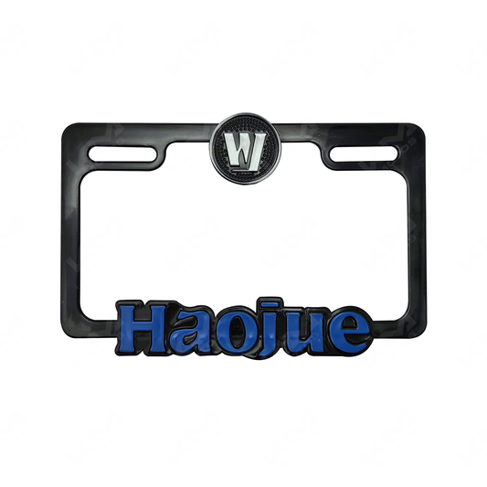 PORTA PLACA P/MOTO + LOGO 3D ORIGINAL HAOJUE
