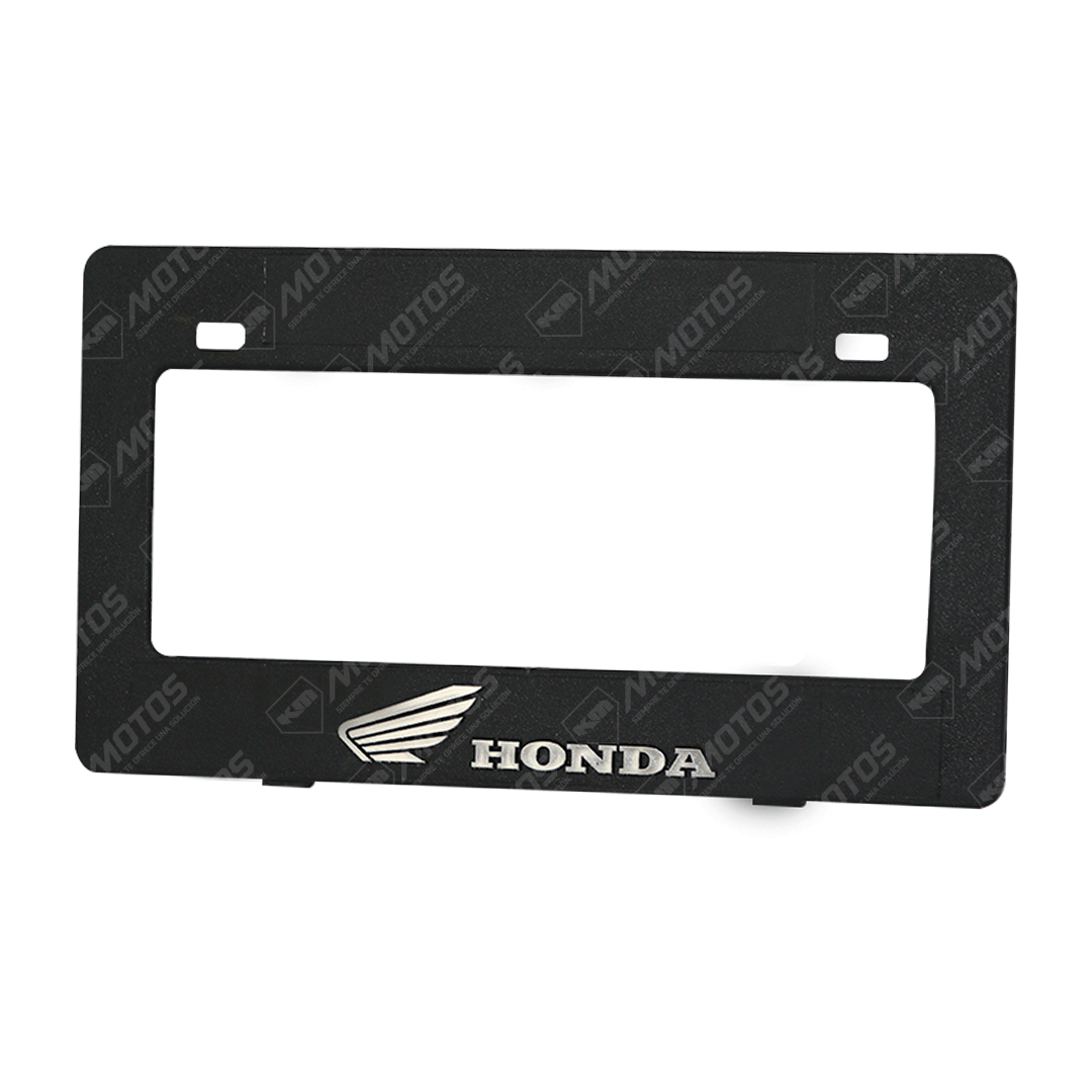 PORTA PLACA P/MOTO + LOGO 3D DARK HONDA