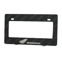 PORTA PLACA P/MOTO + LOGO 3D DARK HONDA