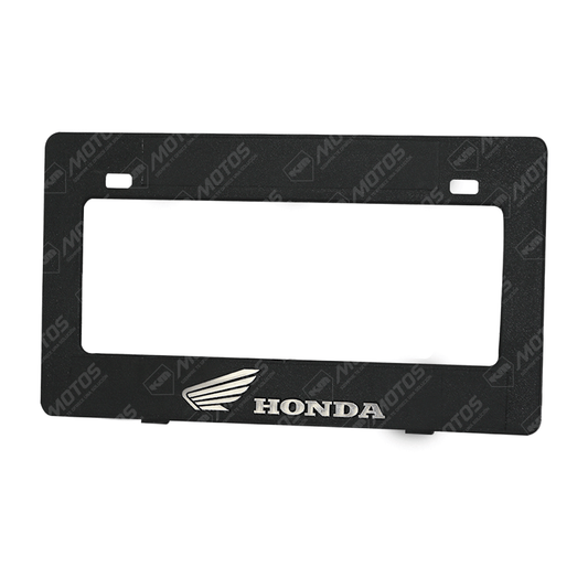 PORTA PLACA P/MOTO + LOGO 3D DARK HONDA