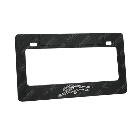 PORTA PLACA P/MOTO + LOGO 2D DARK LEON