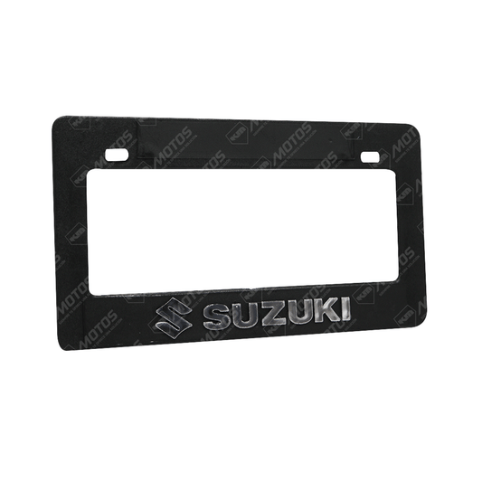 PORTA PLACA P/MOTO + LOGO 3D DARK SUZUKI
