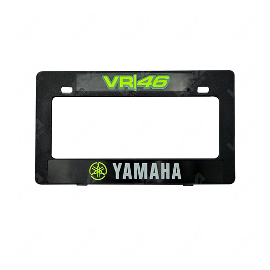 PORTA PLACA P/MOTO + LOGO 2D DARK VR46 YAMAHA
