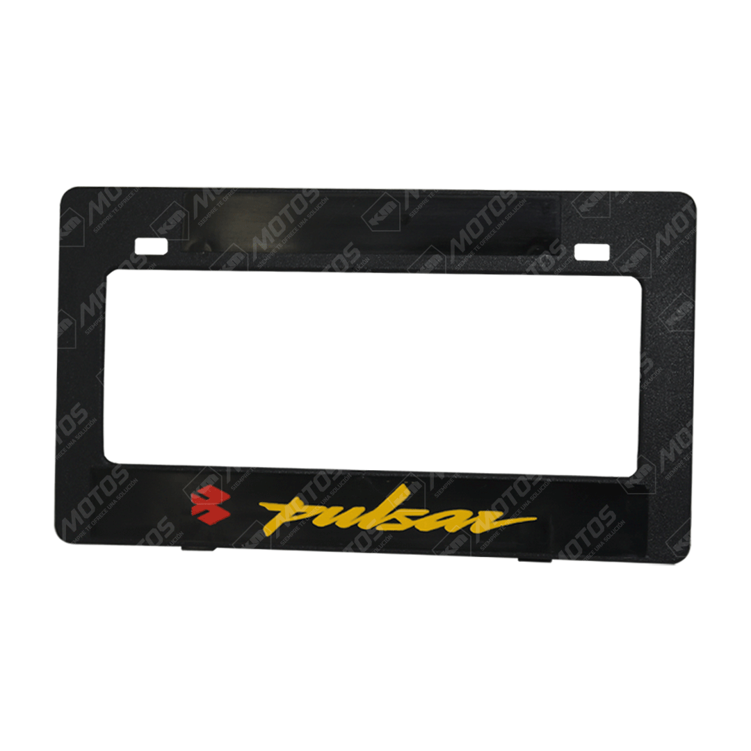 PORTA PLACA P/MOTO + LOGO 2D DARK PULSAR