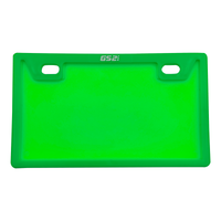 PORTA PLACA PLASTICO T/LAZER KMS/GS2i VERDE