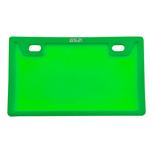 PORTA PLACA PLASTICO T/LAZER KMS/GS2i VERDE