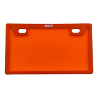 PORTA PLACA PLASTICO T/LAZER KMS/GS2i NARANJA