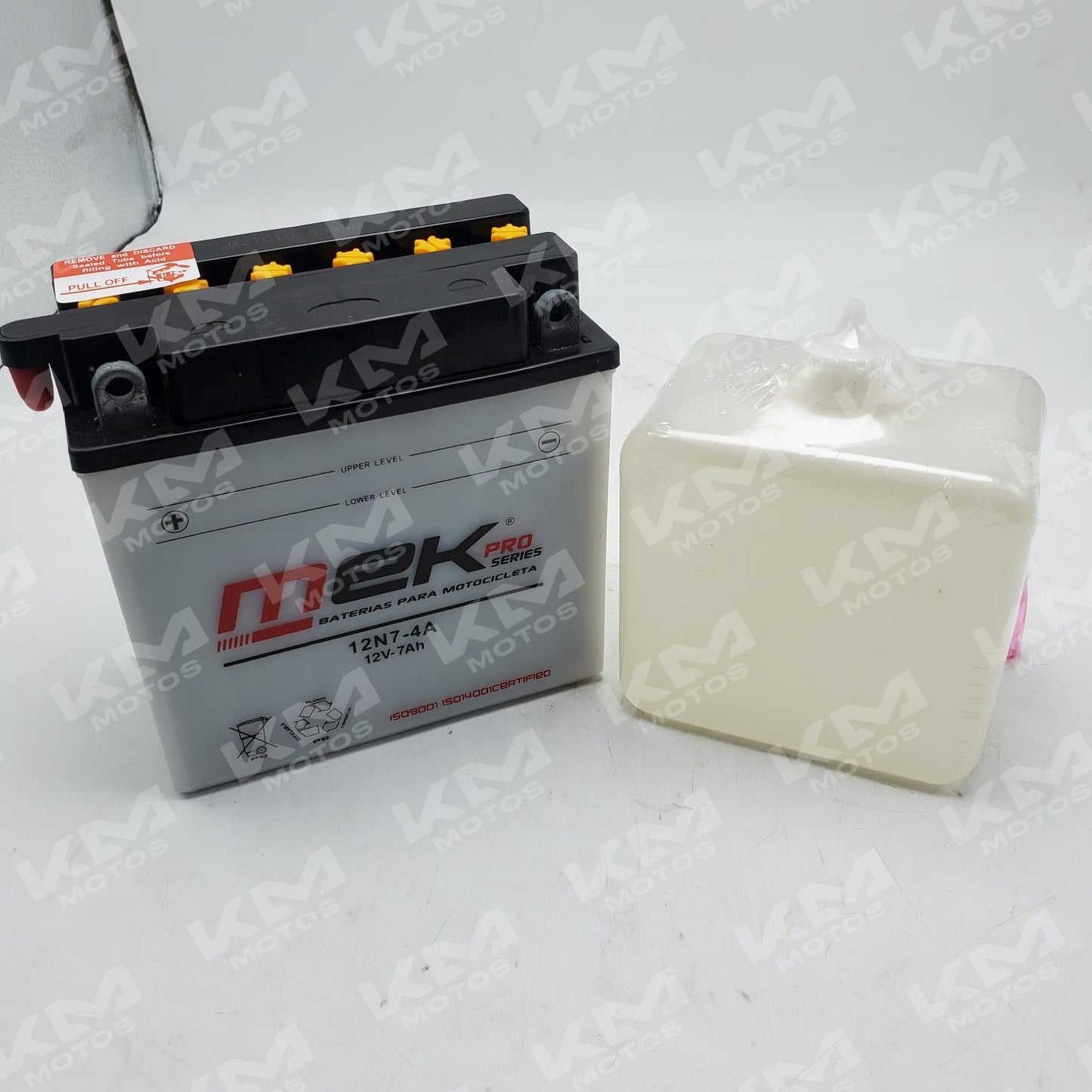 Batería 12N5L/YB5L-B Acido MEK-PRO/YBR125,PS135,XTZ125,CRPTON,HONDA Wave,discovery 150/125,BOXER 150,PS150,XTZ150,NS125,RYDER HC-12,CRYPTON 110,SCOOTY Tvs,lucky 110,MX100