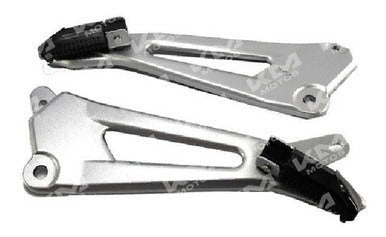 Base de estribos traseros Hanzo HJ125-7, base de estribo para motocicleta, muestra la estructura metálica y detalles del producto.