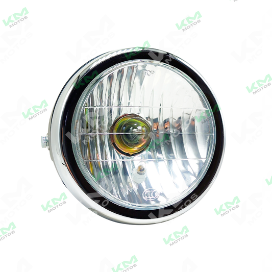 Foco LED Hanzo para YBR125 y CRUX, tipo Silvines, en color negro, con diseño compacto y resistente para motocicletas.
