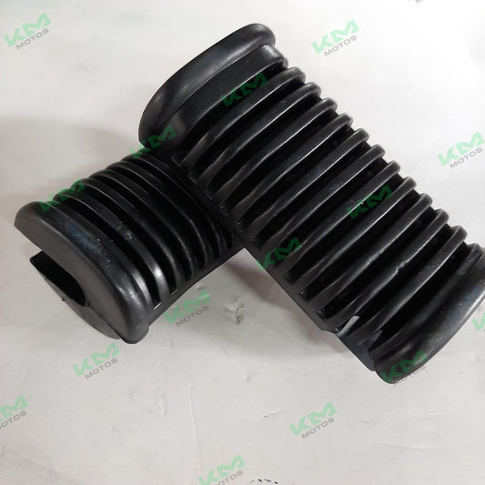 Hules de estribo Hanzo KM-BBS0171 en color negro para set HJ125-7/FT125, protección resistente para estribos de motocicleta.