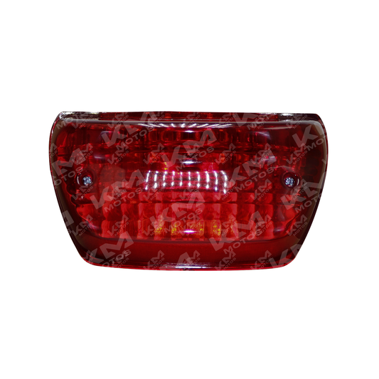 Lente de stop trasero universal para motocicleta HJ125-7, producto visible en la imagen, con diseño compacto y duradero.