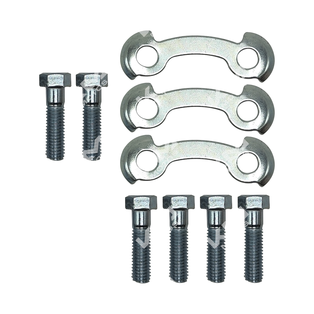 Tornillos de Catarina Universal GXT200/KMF200 en caja, usados para fijaciones y montaje en construcción.