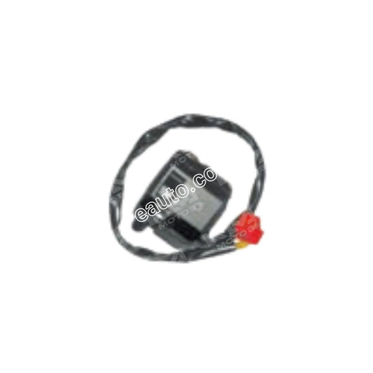 Manubrio izquierdo para bicicleta Discover 125 de marca Universal, mando de cambios con detalles visibles.