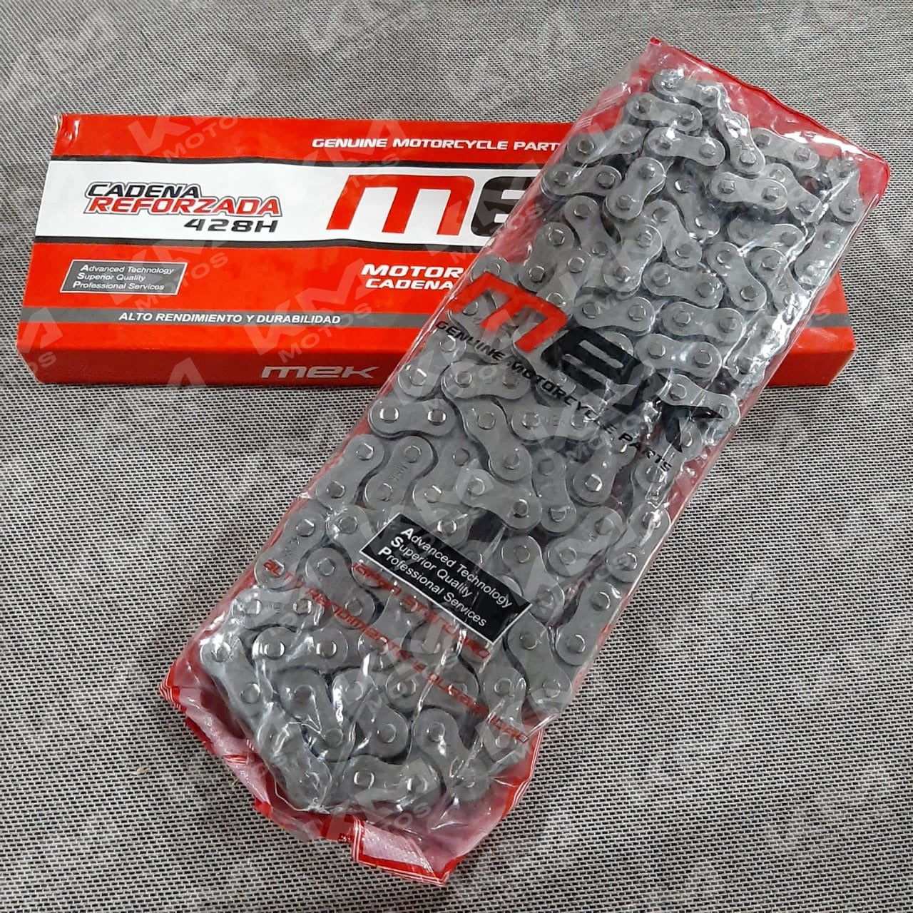Cadena 428-134L Gris Reforzada