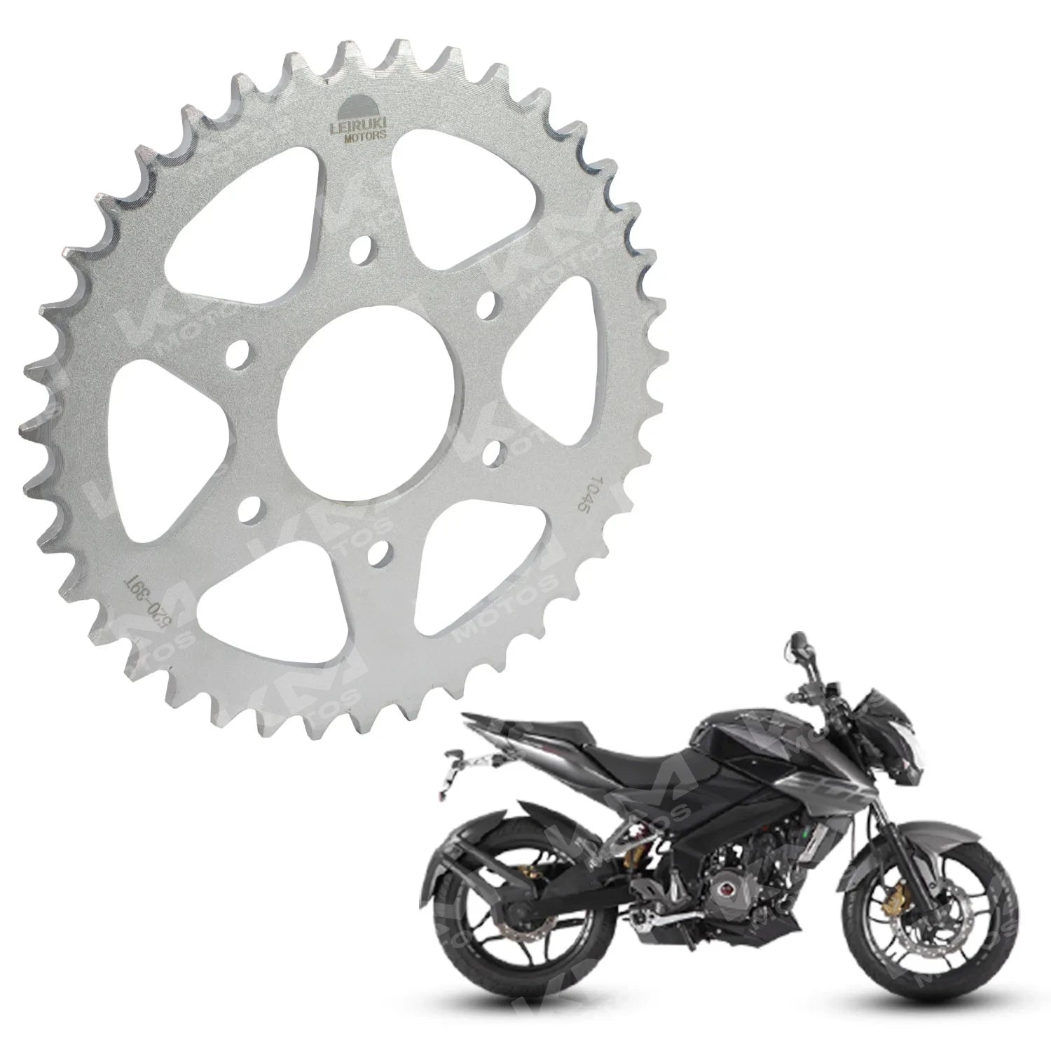 Catarina Meek NS200 520H-39T para motos, herramienta de cambio de cadena, en color negro con detalles metálicos.
