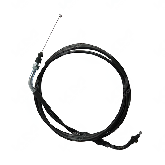 Cable acelerador KMMOTOSHN GSR150 y GSR200, con conectores y acabado en negro para motos.