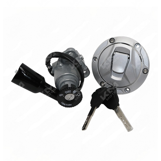 Kit de llavín, switch de ignición y tapón de tanque para CR5PRO, compatible con la marca Universal, en imagen del producto.
