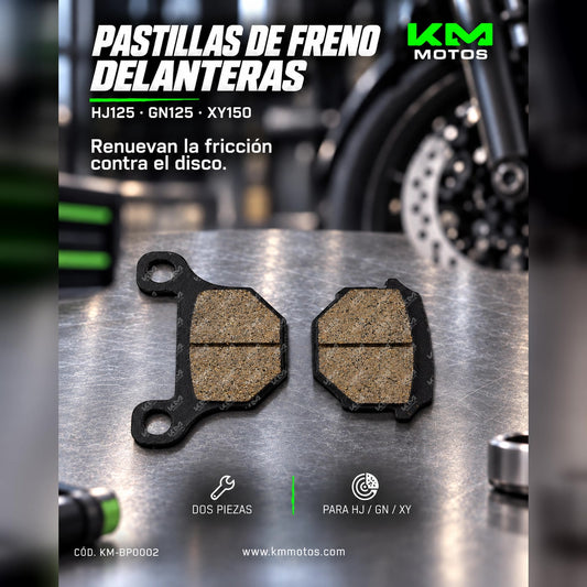 PASTILLA DE FRENO HJ125/GN125/XY150 — KM-BP0002 | KM Motos