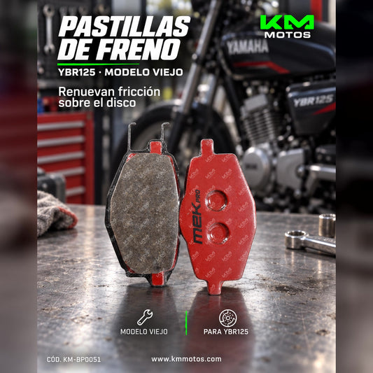PASTILLA DE FRENO YBR125 (MODELO VIEJO) — KM-BP0051 | KM Motos