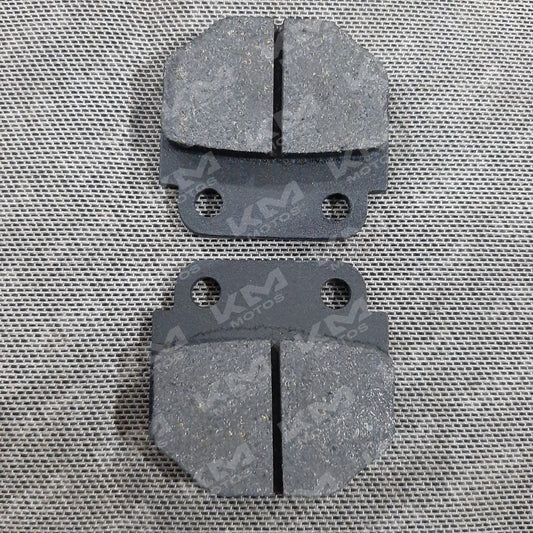 Pastillas de freno Mek Polaris BYQ150, paquete de pastillas de freno para vehículos Polaris, vista de las pastillas en la imagen.