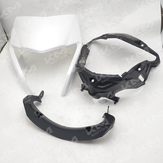 Carena blanca Universal XM200Z/XY200 para puertas, con base incluida, diseñada para protección y acabado en puertas de automóviles.